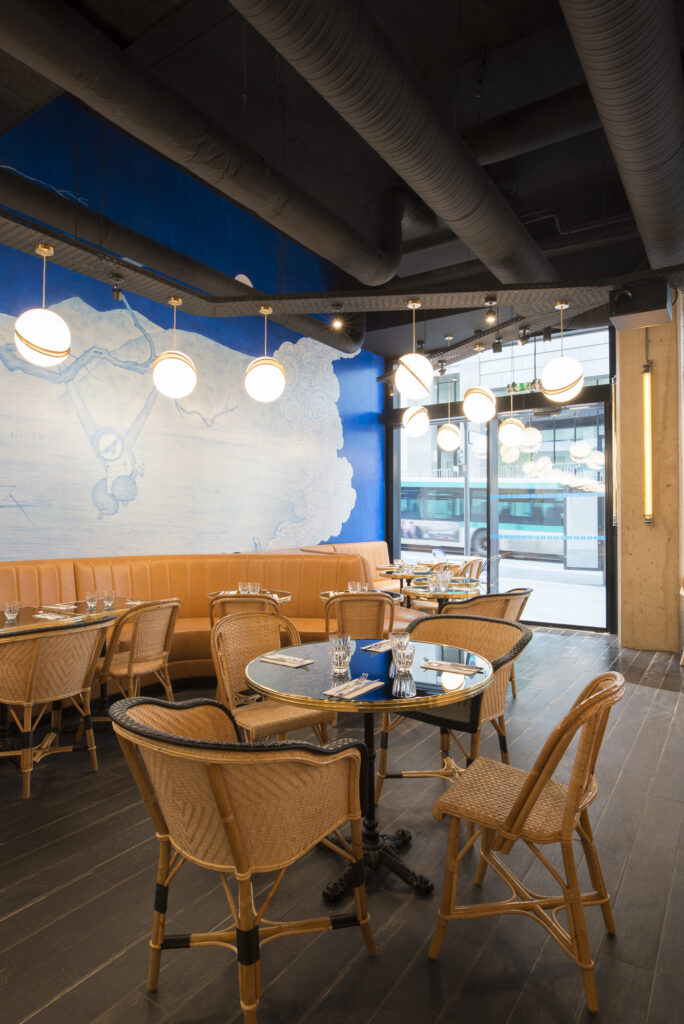 architecte intérieur decorateur CHR Studio Janreji PARIS brasserie restaurant bar bistro BLUE MONKEY-6