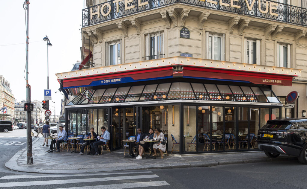 architecte intérieur decorateur CHR Studio Janreji PARIS brasserie restaurant bar bistro LA COUR DE ROME-25